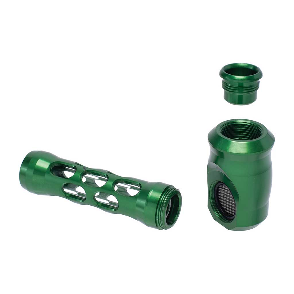 ALUMINUM GLASS PERFORATED HAND PIPE