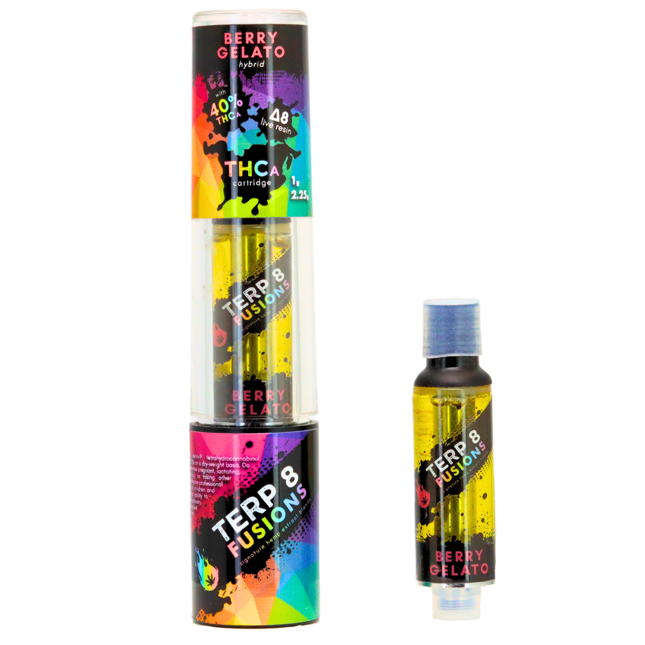2.25-Gram Berry Gelato THCA + D8 Live Resin Cartridge