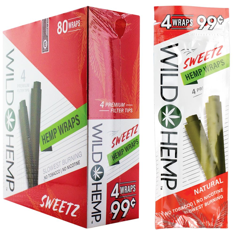 Wild Hemp Hemp Wraps | 4pc | 20pk Display