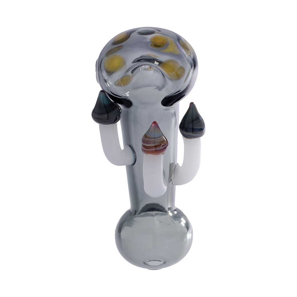 TOADSTOOL MUSHROOM GLASS HAND PIPE