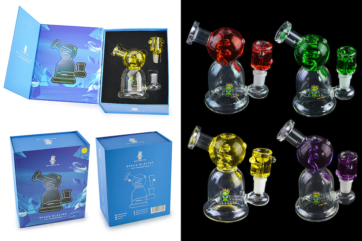 Space King Glass Space Glacier Freezable Bong