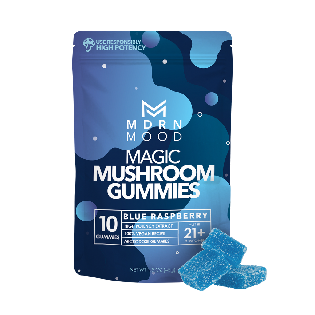 MDRN MOOD Magic Mushroom Gummies - Blue Raspberry