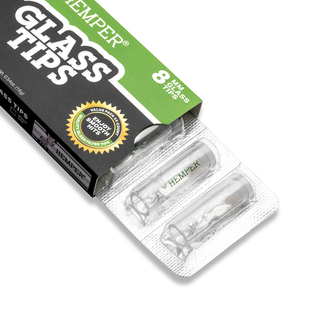 Glass Filter Tips 8mm | 5 Pack