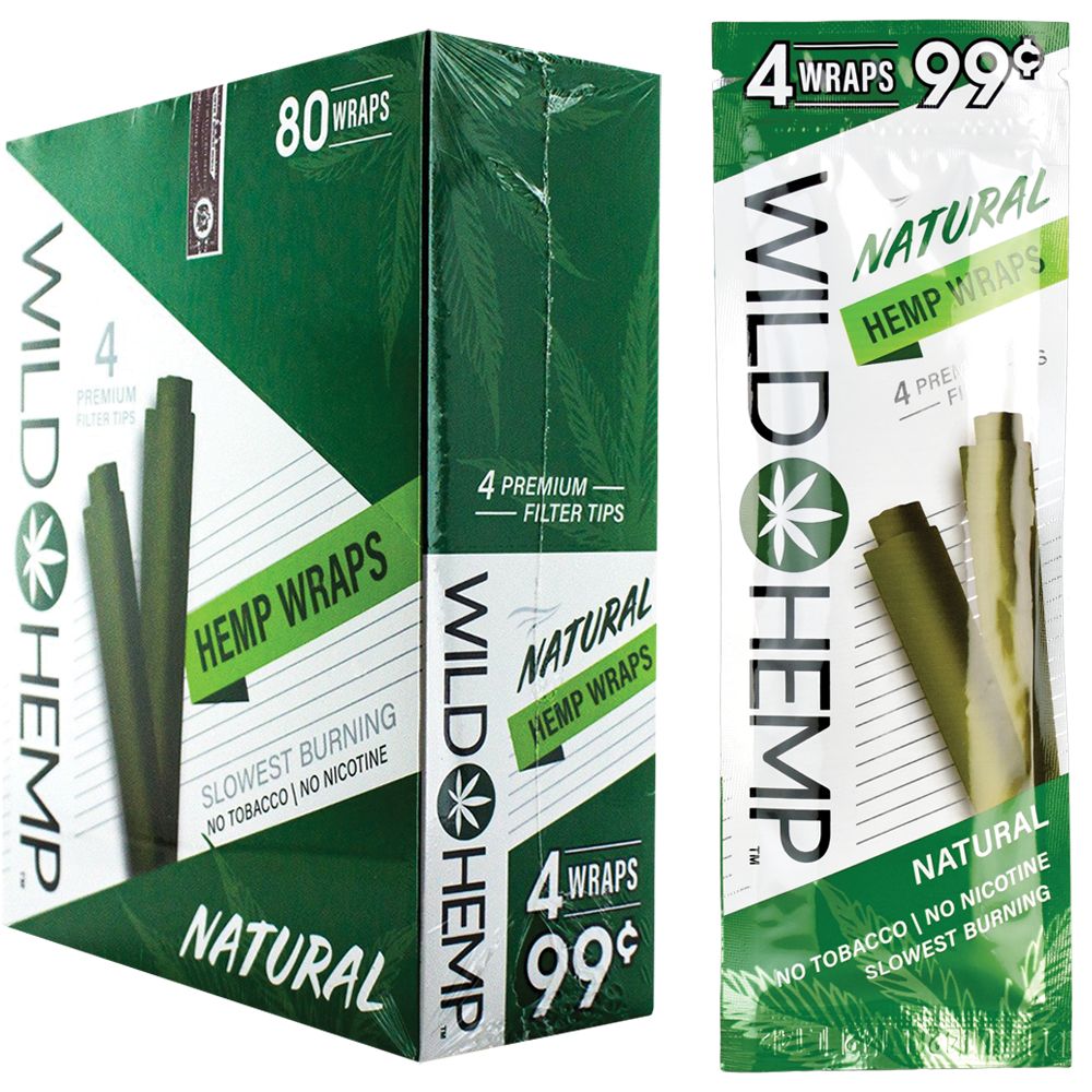 Wild Hemp Hemp Wraps | 4pc | 20pk Display