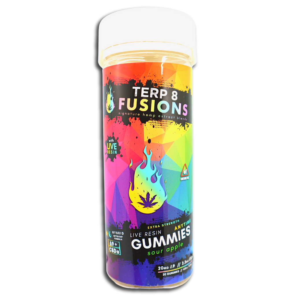 Delta-9 THC Live Resin ANYTIME Gummies - Sour Apple [20ct]