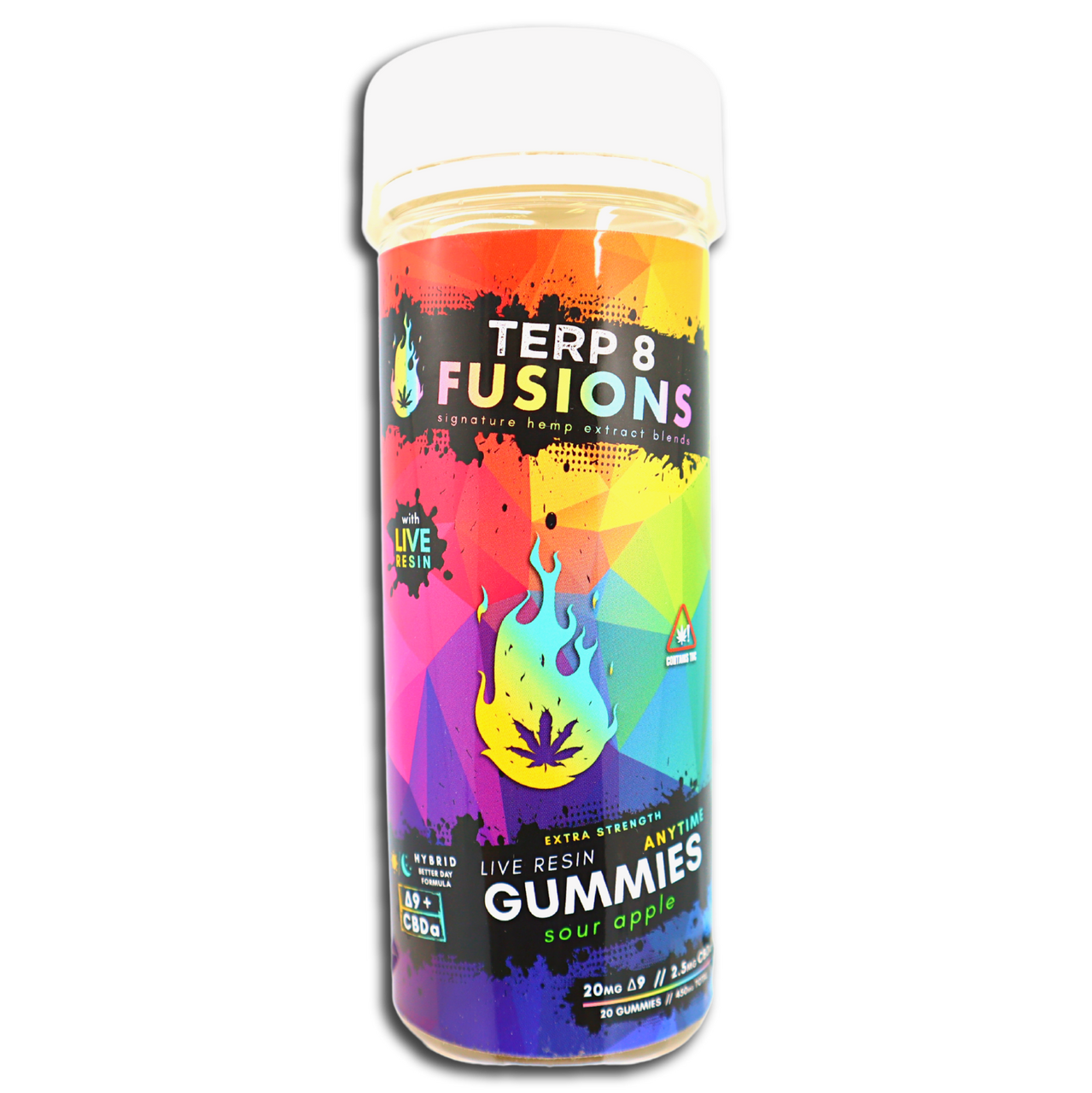 Delta-9 THC Live Resin ANYTIME Gummies - Sour Apple [20ct]