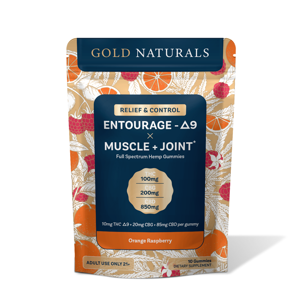 Gold Naturals Entourage Δ9 x Muscle + Joint Gummy