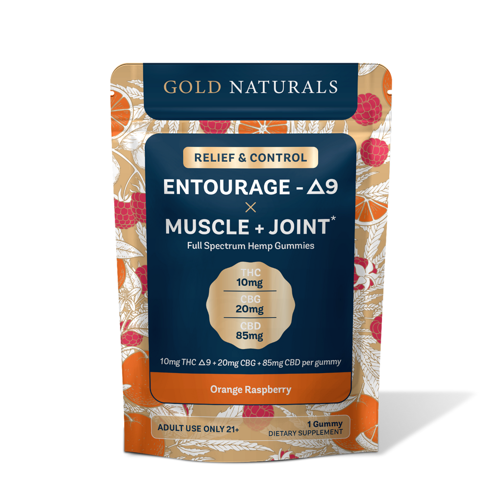 Gold Naturals Entourage Δ9 x Muscle + Joint Gummy