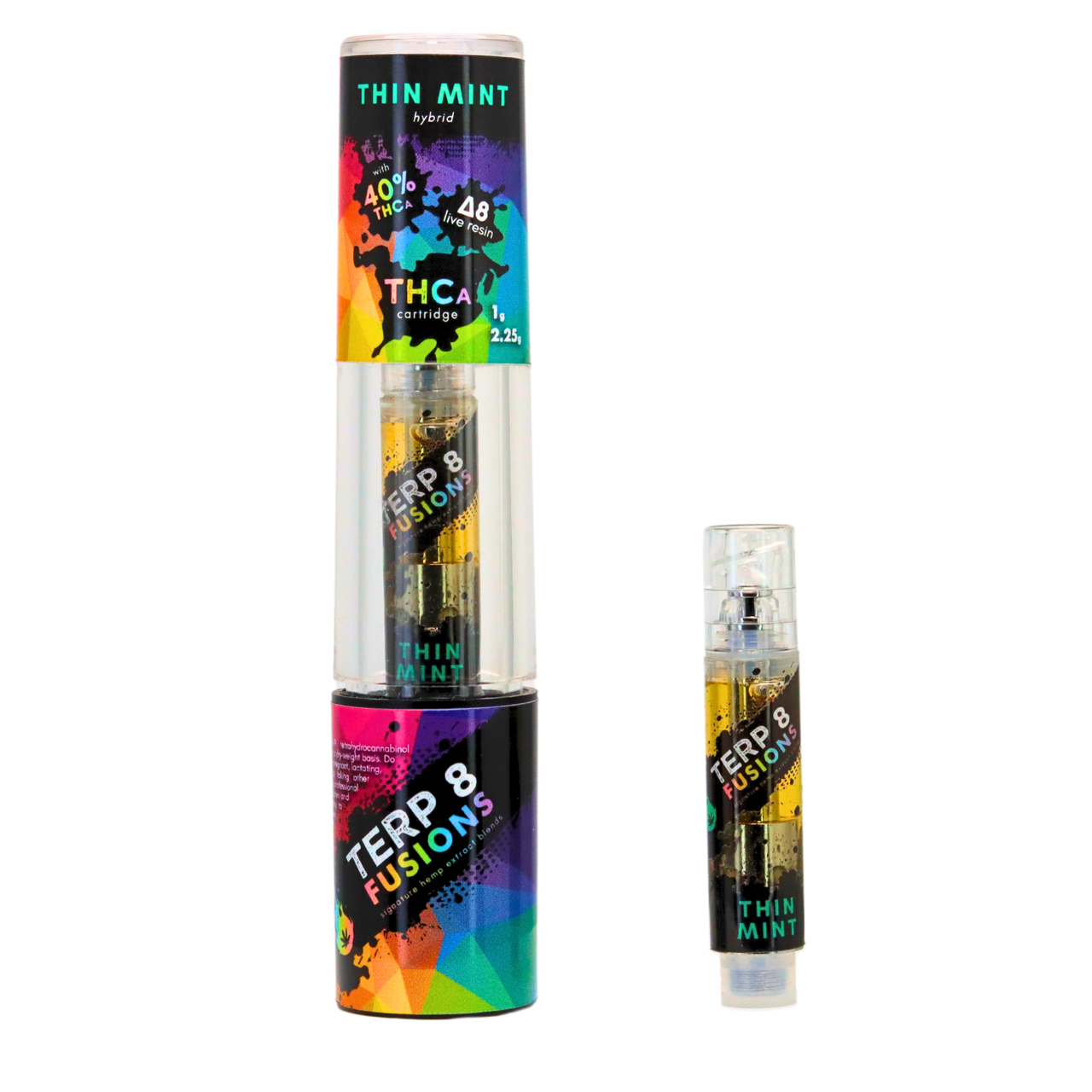 1-Gram Thin Mint THCA + D8 Live Resin Cartridge