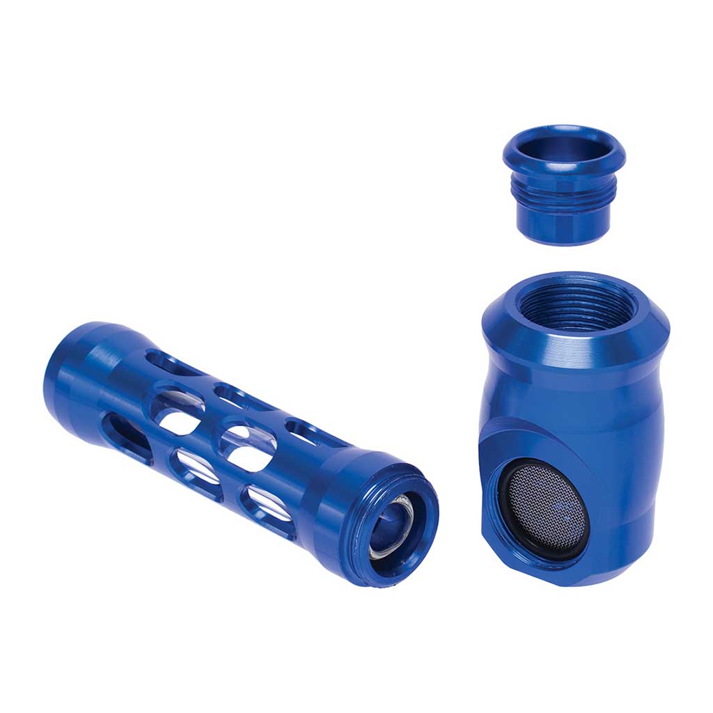ALUMINUM GLASS PERFORATED HAND PIPE